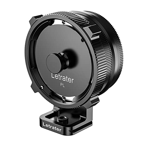 Letrater Adaptador de montagem PL a Fuji GFX para câmaras Arri PL a Fuji G Mount GFX-Fuji GFX100S, GFX100, GFX50R, GFX50S, GFX50S II/PL-GFX Pro, etc., com duas tampas