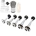 Corne de camion - Kit de Trompette de voiture 5 Dixie Tune 12 V avec compresseur de rechange de couleur chromée pour trains, bateaux, fourgonnettes