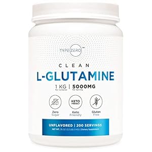 5X Strength L Glutamine Powder (5000mg | 1KG) 6-Month Supply Pure L-Glutamine Supplement for Leaky Gut Health…