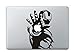 Vati Hojas desprendibles Iron Man Etiqueta del Vinilo de la Etiqueta engomada de la Piel de Arte Negro para Apple Macbook Pro Aire Mac de 13"Pulgadas/Unibody 13" Pulgadas portátil