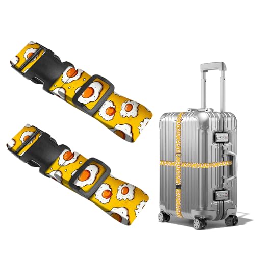 Image of Nuxovilar Luggage Straps Set for Suitcase 1.96x90.5in Polyester