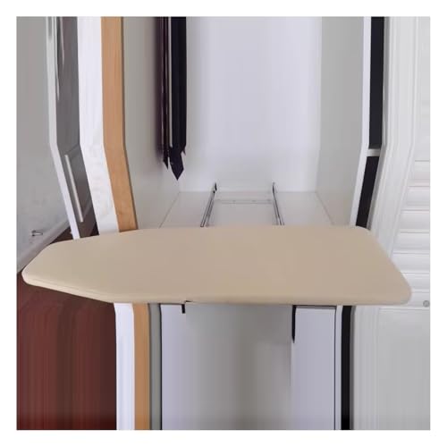 Planche à repasser rotative et escamotable, design premium beige pour dressing