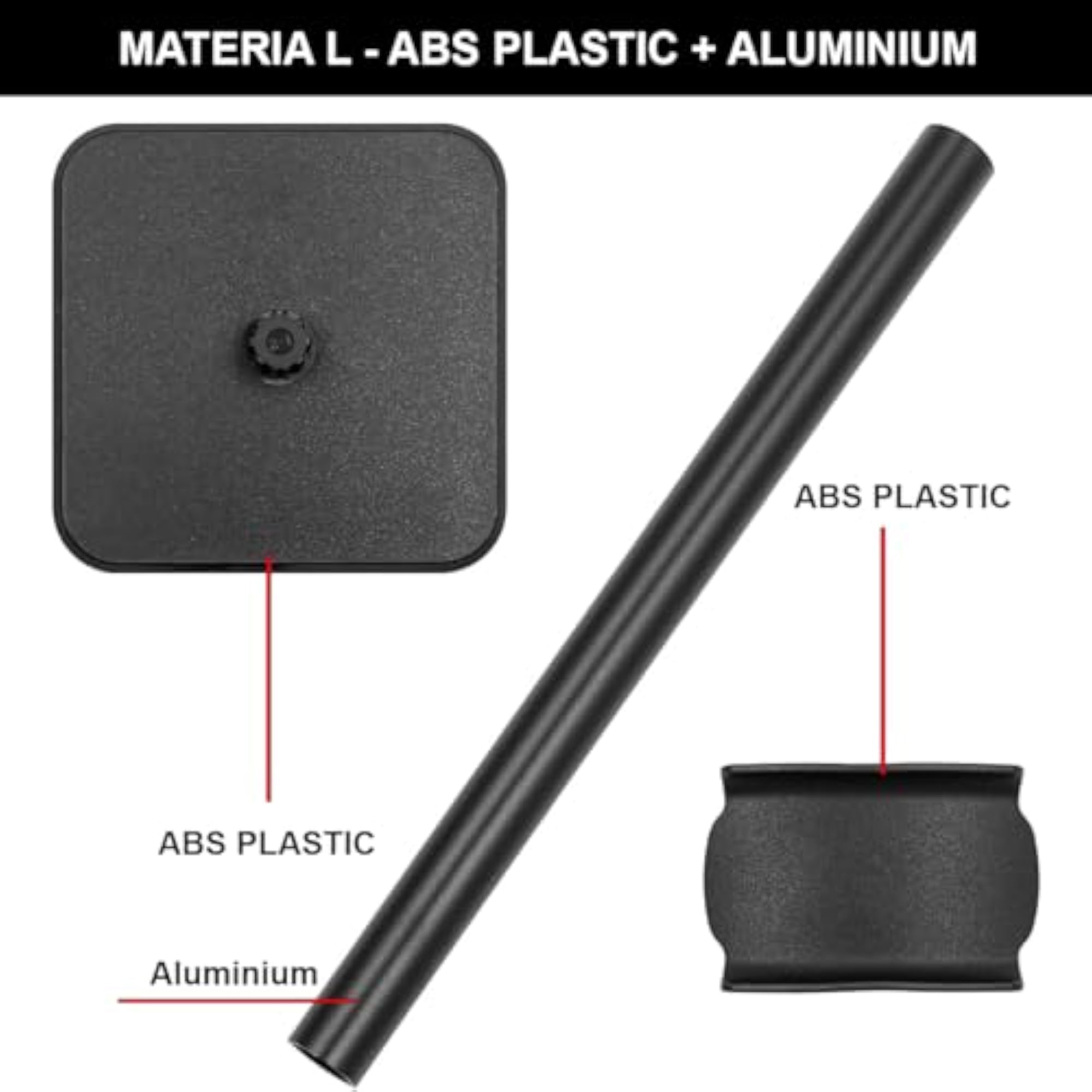 Headphone Stand with Aluminum Supporting Bar