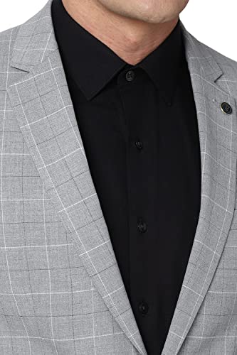 Image of Peter England Men Grey Two Piece Suit