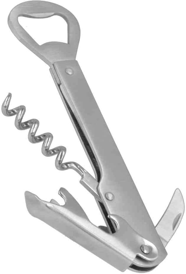 Metaltex 5.51" Stainless Steel Corkscrew, Silver