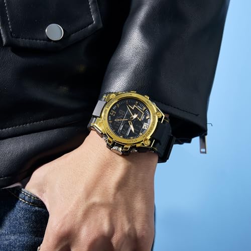 Image of V2A Stryke 45mm Analog Digital Sports Watch for Men | Hybrid Layered Dial | Alarm Stopwatch Backlight Day Date | TPU Strap | 30M Water Resistant | Gift for Mens