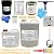 ArmorPoxy Garage Epoxy Floor Kit – Industrial Grade, 2 Part Epoxy Coating for Concrete for Garages, Basements, Workshops, Retail & Automotive Spaces -14 pcs, Covers 300 Sq Ft, Medium Gray