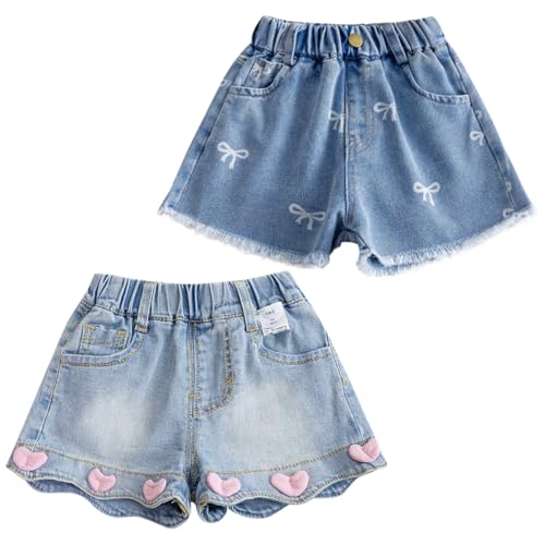 Short en jean pour fille denim coton décontracté bébé 6 mois pantalon court été avec poches