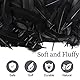 Vaktop Federn zum Basteln, 120 Stück Schwarze Federn, Natürliche Bastelfedern, Federn Deko für Traumfänger, Ohrring, DIY Basteln, Hochzeit Deko
