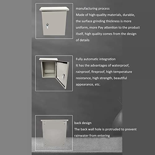 Boîtier électrique, boîte de protection électrique résistante aux intempéries, boîte de jonction étanche à la poussière et étanche en acier inoxydable, boîte de protection électrique pour intérieur et