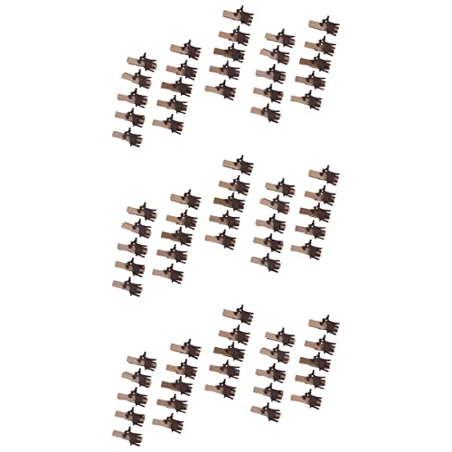 ifundom Decorações de Natal, 75 peças, clipes de madeira de Natal com desenho criativo - grampo de a