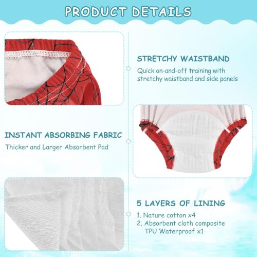 Image of Toddler Potty Training Underwear Cotton Absorbent Soft Baby Girl Boy Potty Training Pant 2t-5t