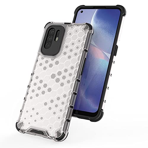 Image of Glasgow Back Case Cover Compatible with Oppo A94 5G (Stylish Design) -Transparent