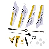 syma s107h Nuevo y de alta calidad AYRSJCL Sustitución de Piezas S107 del Sistema Completo de Syma S107 RC helicóptero (Juego de 19, Amarillo)