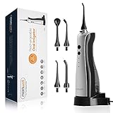 [HIGIENE DENTAL PROFESIONAL] Con una presión de agua alta de 40-90 PSI y 1400 pulsos / por minuto, el Irrigator Oral Mornwell D50BS puede eliminar de manera efectiva los restos de alimentos entre los dientes y las encías, donde no puede llegar la seda tradicional.