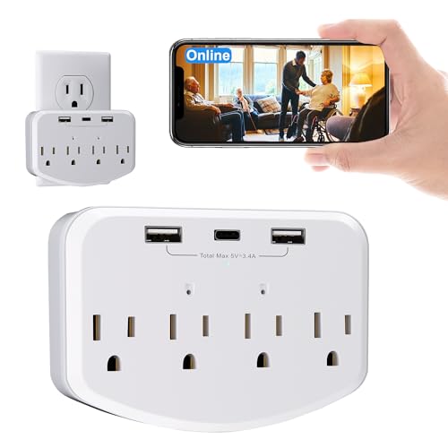 Kestanlora 1080 Full HD Wireless Mini Cameras,Small Nanny Cam,Wall Outlet WiFi Camera Indoor Camera...