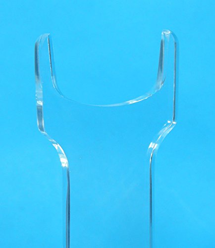 Easels By Amron Rifle, Long Gun Wide Top Display Stand, For Displays And Shows, Clear Acrylic, Sold As Single Units For Mixing Sizes. (Usually Pick 2) (6 Inch) #TOP4