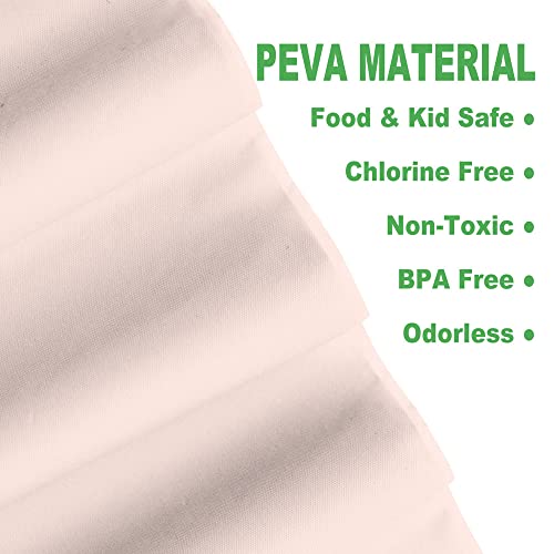 Plastic Light Pink Tablecloths 3 Pack Disposable Table Covers 54" X 108" Baby Pale Pink Table Cloths For Parties Bridal Shower Engagement Wedding Birthday, Fits 6 To 8 Foot Rectangle Tables #TOP1