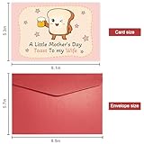 Gevinna Cute Mother’s Day Card for Wife, Funny Pun Mother’s Day Card for Woman, A Little Mother's Day Toast To My Wife