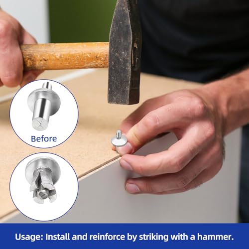 150 Stück Aluminium Kernnieten: Alu Nieten, Drive Rivets, Aluminiumkernnieten Mit Rundem Kopf, Alu Nieten, Aluminiumkernnieten Mit Rundkopf Zur Befestigung von Autos, Metallen, Kunststoffen, Holz usw