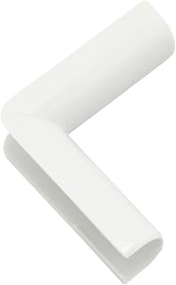Legrand Wiremold C17 Cordmate Inside Elbow Elbow Cord Cover, Organizer for Wall, Holds 1 Cord or Cable, White (1 Pack)