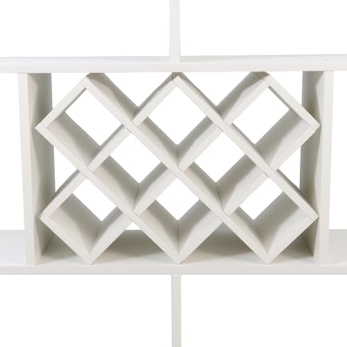 Soporte rústico para botellas de vino de 3 niveles, montado en pared miniatura 7