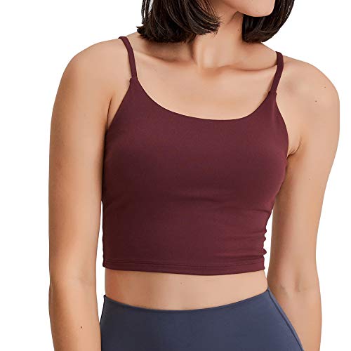 Image of Lemedy Women Padded Sports Bra Fitness Workout Running Shirts Yoga Tank Top