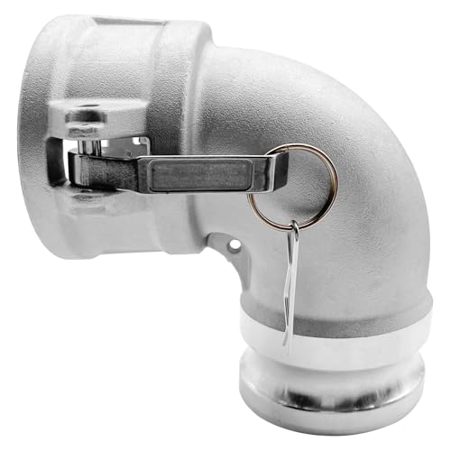SAFBY Aluminum Type DA Camlock Fitting, 90° Elbow, 3" Female x 3" Male (DA90-30-AL)， Industrial-Grade Liquid Transfer Coupling for Petroleum, Chemicals & Water by SAFBY - Image 5
