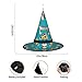 leyhjai Refresco Red Coke Led Brillante Navidad Halloween Sombrero de Bruja para...