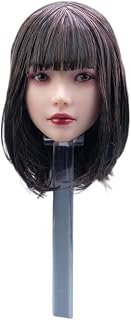 1/6スケール 女性 ヘッド スカルプト ビューティー ガール 植毛 ヘッド カービング 12インチ 女性 PH TBL JO アクションフィギュア ボディコレクション (ショートヘア)