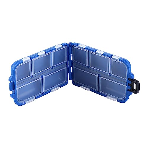 Vctitil 3 Piezas Mini Cajas de Aparejos para Pesca Estanque Impermeable con 10 Compartimentos, 3.6'' x 2.3'' x 1'' miniatura 6