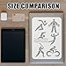 FINGERINSPIRE Sports Figures Stencil 8.3x11.7Inch Running Swimming Weightlifting Playing Ball Riding Sports Templates