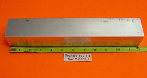 2" X 2" Aluminum 6061 Square Flat BAR 12" Long T6511 Solid 2.00" Mill Stock New