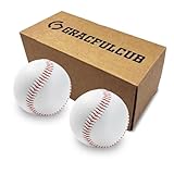 Gracfulcub Baseball Ball, Official Game Baseballs for Youth and Adult Baseball Players Training, Official Size and Weight Suitable for Batting Fielding Hitting Pitching Practice (Hard Ball 2pc)