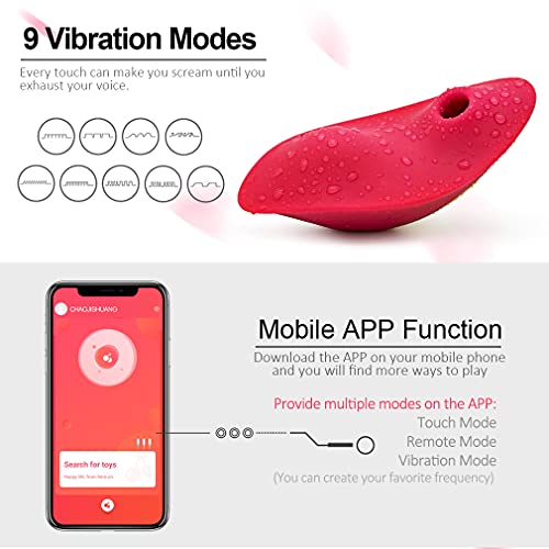 Vibradoris Feminino para Mulheres 9 Vibração 9 Sucção Modos App Longa Distância Bluetooth Controlo R