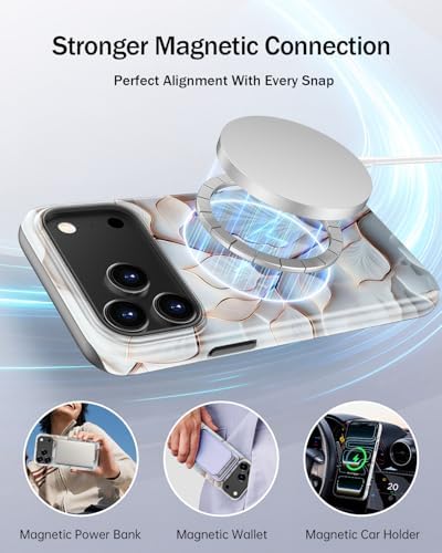 LUMARKE Cute Chic Case for iPhone 17 Pro,Wireless Charging Compatible - 2