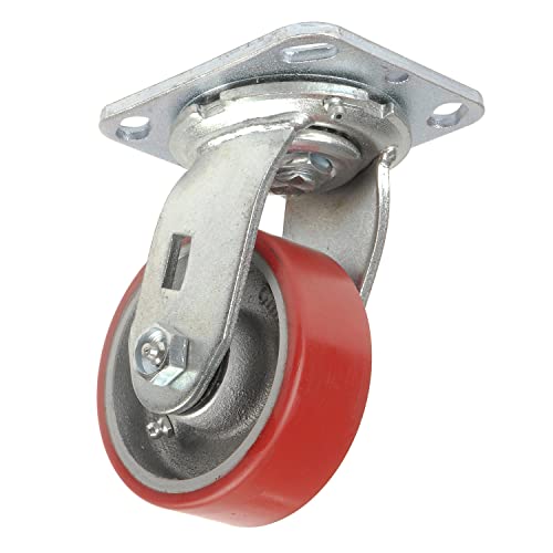 Imeing 4 Inch Caster Wheels Set Of 4 1500lbs Heavy Duty Industrial Casters With Brakes Dual