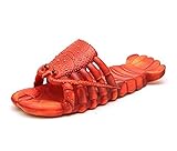 LILAODA Männer und Frauen Sommer Flip Flops, lustige Hummer Strand Flip Flops, rutschfeste PVC-Schuhe mit offenen Zehen,Purpur,44/45 EU,Perfect