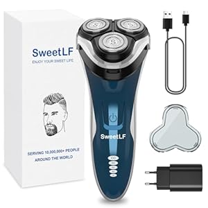 SweetLF [2025 New] Rasierer Herren Elektrisch mit Präzisionstrimmer Bartschneider Nass- & Trockenrasierer Elektrorasierer IPX7 Wasserdicht & Leistungsanzeige