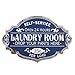 Creative Co-Op Vintage Metal Laundry Room Wall Sign with Distressed Finish