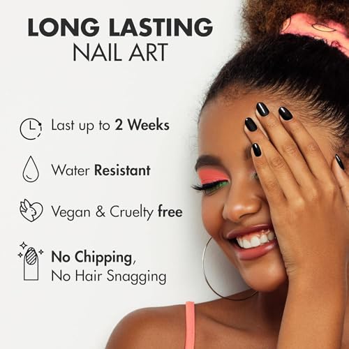 MOYOU LONDON Tiras de unhas de gel semicuradas, 20 unidades de envoltórios de gel para unhas, fácil