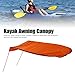 Xcello Foldable Waterproof Kayak Sun Shade Canopy, for Boat, Canoe, and Fishing, Oxford with Easy Installation(54.7inch-Orange)