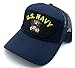 Infinite Hats US Navy Patch Mesh Adjustable Baseball Cap (Black)