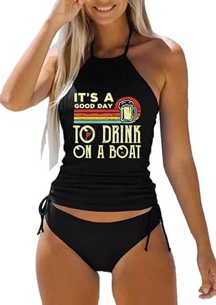 Womens Two-Piece Tankini Set Print Sets Swimwear Tankini Top Sets Swimwear