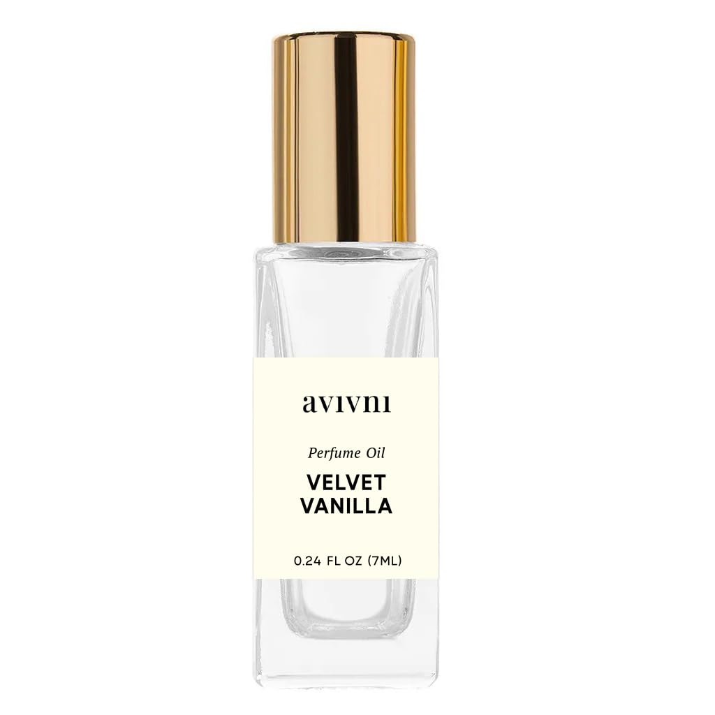 Velvet Vanilla Perfume- Luxury Fragrance Oil RollOn, Unisex Layering Scent,  Clean Ingredients, Dark Sophisticated Not Gourmand 7ml)