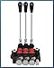 FAHKNS 3 Spool 11 GPM Hydraulic Flow Control Valve 3600 PSI G Ports Adjustable Relief Lever Handle Double Acting Parallel Center Tractor Loader W/Joystick Small Tractors/Tanks Loaders Log Splitters