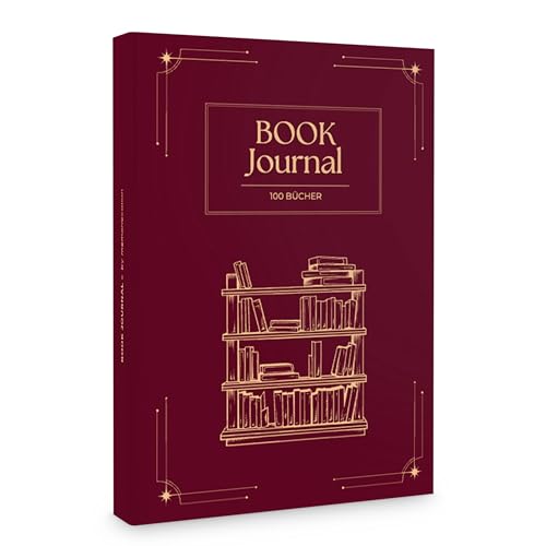 memoriecation Book Journal: Dein Lesetagebuch mit Platz für 100 Bücher - Buchjournal mit robustem Hardcover DIN A5 - Reading Journal Lese Gadgets