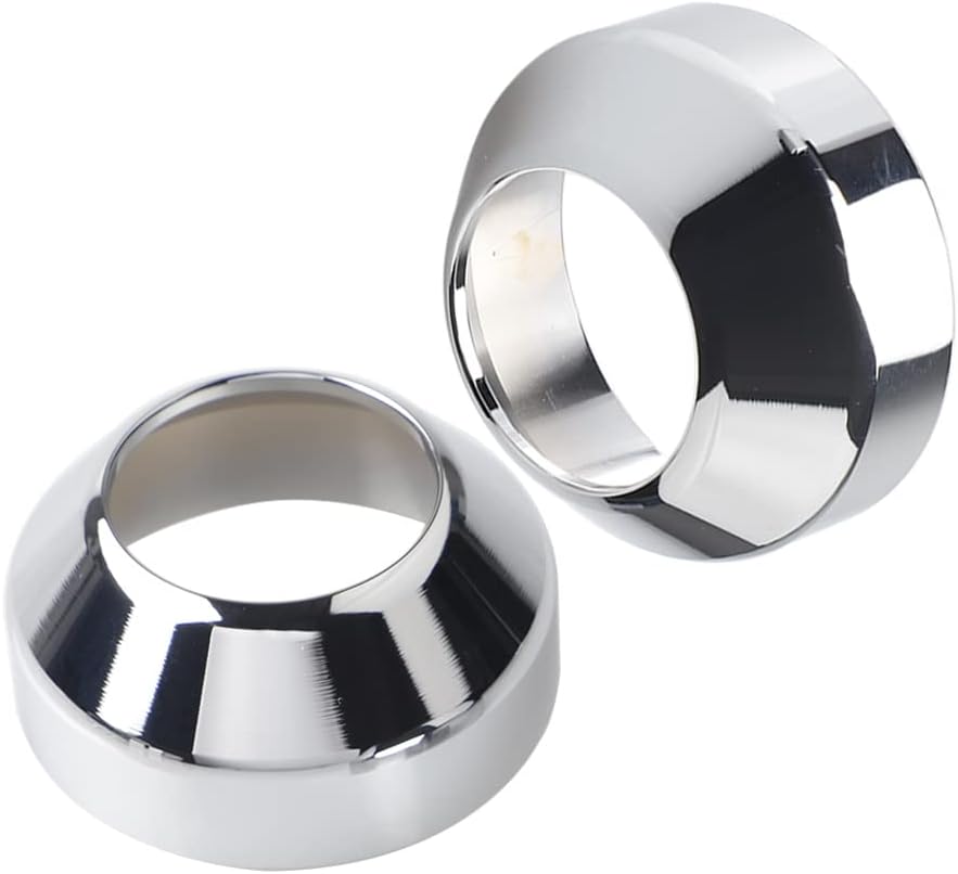 41MM Chrome CNC Fork Boot Covers for Harley Softail FXST Dyna Wide Glide FXDWG
