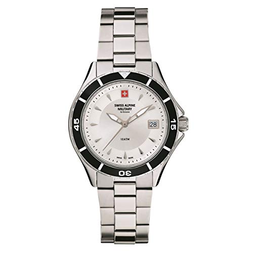 Swiss Alpine Military Damen Uhr Analog Quarz 7740.1132SAM Edelstahl