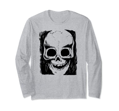 Vintage Skull Art-Big Skull Scary Skeleton Head Manga Larga